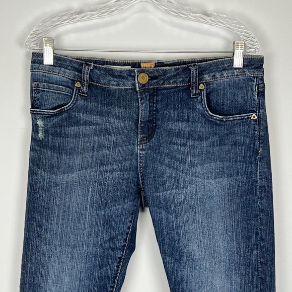 Kut from the Kloth Womens Katy Boyfriend Jeans Medium Wash Mid Rise size 6 - Picture 2 of 11